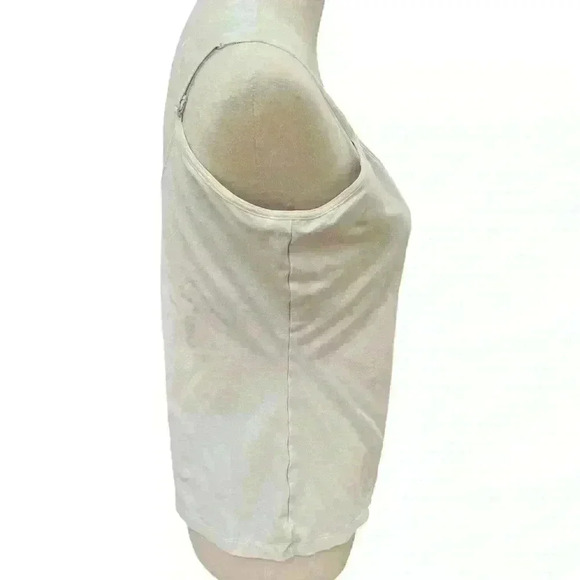 Tribal Women’s XL Cream Spaghetti Strap Tank Shelf Bra - Picture 2 of 6